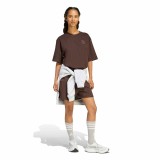 Women's T-Shirt Brown - adidas Sportswear 3-Stripes Studio Boyfriend Image 3