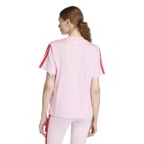 Women's T-Shirt Pink - adidas Sportswear Essentials 3-Stripes Single Jersey Image 0