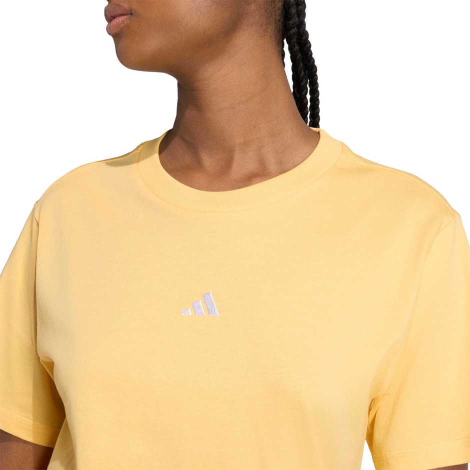 Γυναικεία Κοντομάνικη Μπλούζα Πορτοκαλί - adidas Sportswear Essentials Small Logo