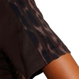 Women's T-Shirt Brown - adidas Sportswear Seasonal Essentials Leopard Print Image 2