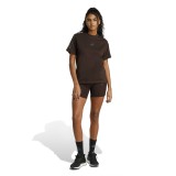 Women's T-Shirt Brown - adidas Sportswear Seasonal Essentials Leopard Print Image 3