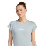 Γυναικεία Κοντομάνικη Μπλούζα Βεραμάν - adidas Sportswear Essentials Linear Εικόνα 1