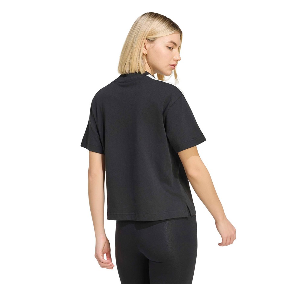 Women's T-Shirt Black - adidas Sportswear KIT 3-Stripes