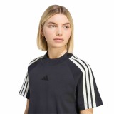 Women's T-Shirt Black - adidas Sportswear KIT 3-Stripes Image 1