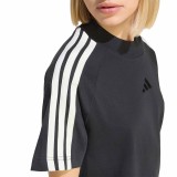 Women's T-Shirt Black - adidas Sportswear KIT 3-Stripes Image 2