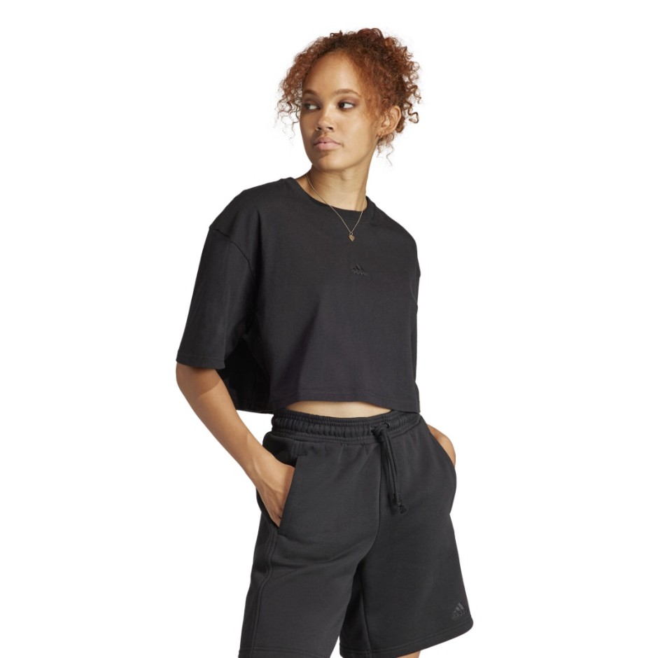 adidas Sportswear All SZN Μαύρο - Γυναικεία Κοντομάνικη Μπλούζα