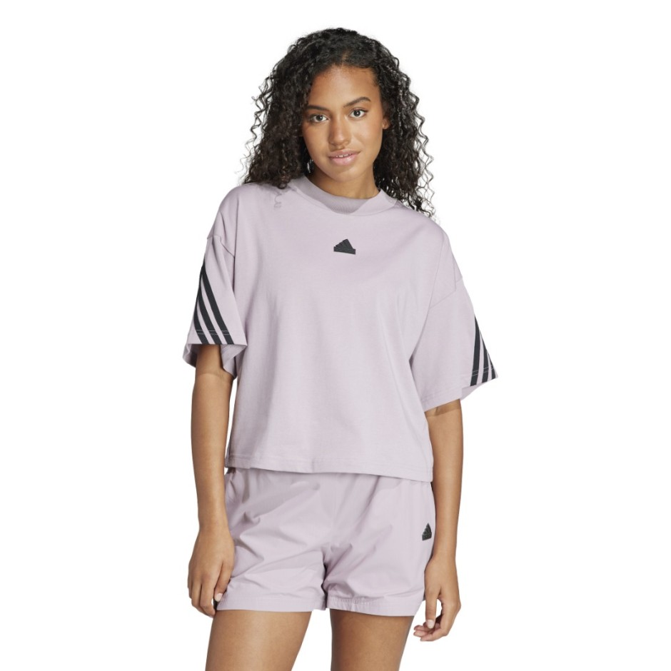 adidas Sportswear Future Icons 3-Stripes Μωβ - Γυναικεία Κοντομάνικη Μπλούζα
