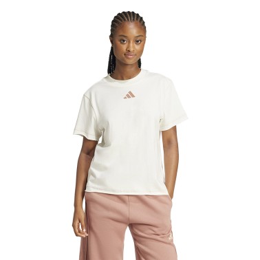 Γυναικεία Κοντομάνικη Μπλούζα Εκρού - adidas Sportswear ALL SZN Graphic