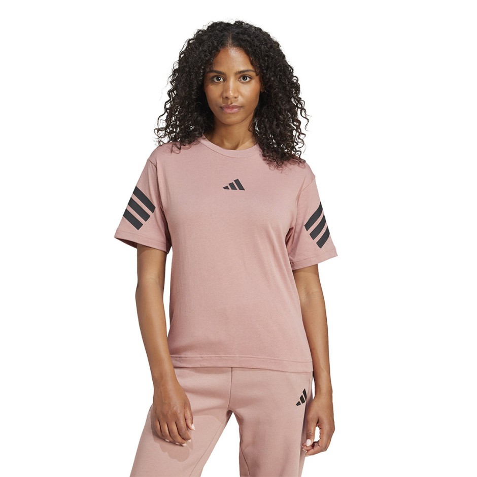 adidas sportswear W FI 3S TEE JE0244 Brown