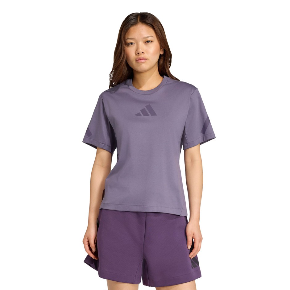 Γυναικεία Κοντομάνικη Μπλούζα Μωβ - adidas Sportswear Z.N.E.