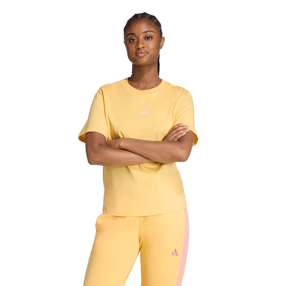 Γυναικεία Κοντομάνικη Μπλούζα Πορτοκαλί - adidas Sportswear Essentials Small Logo