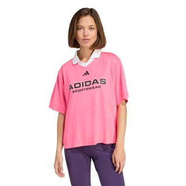 Γυναικεία Κοντομάνικη Μπλούζα Ροζ - adidas Sportswear Tiro Polo