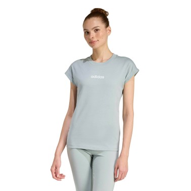 Γυναικεία Κοντομάνικη Μπλούζα Βεραμάν - adidas Sportswear Essentials Linear