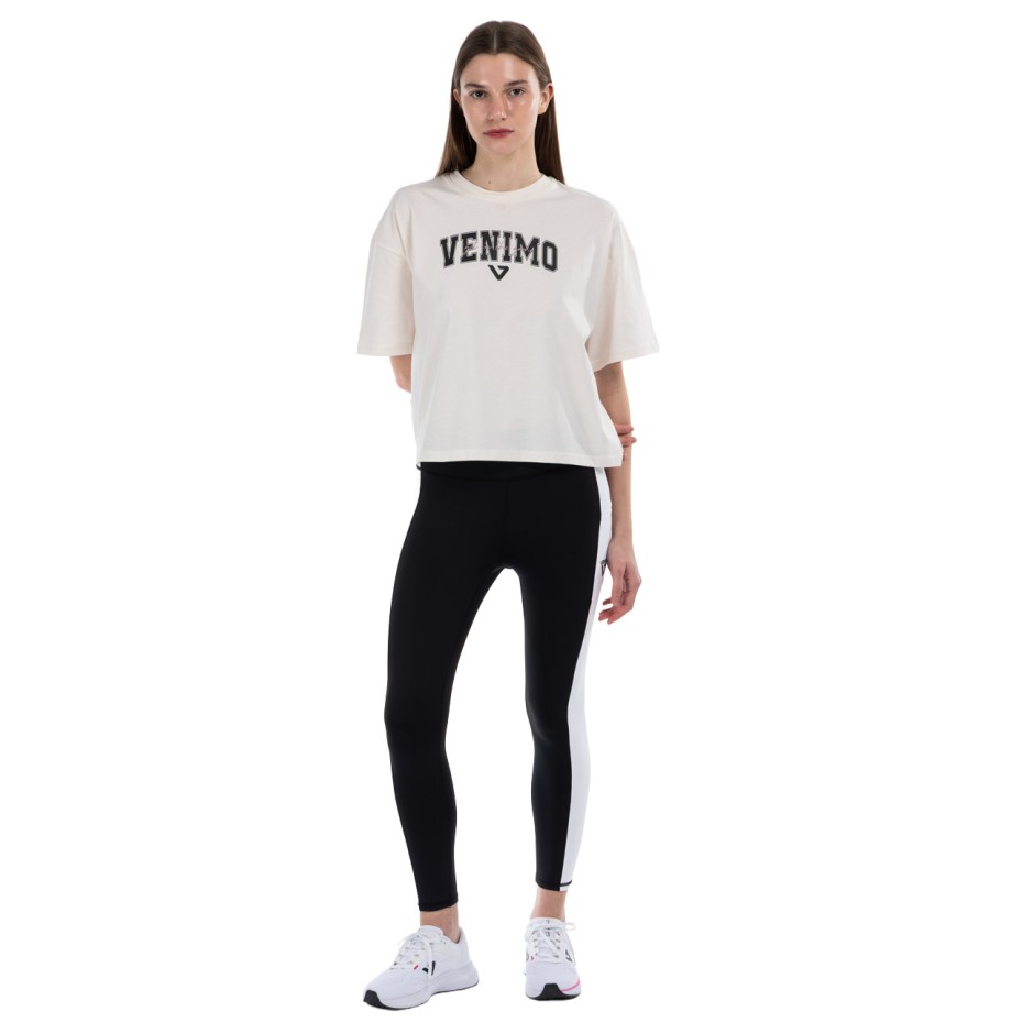 Women’s Training T-Shirt Ecru - VENIMO 