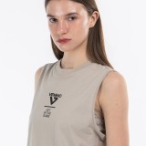 Women’s Training Tank Top Beige - VENIMO Image 1