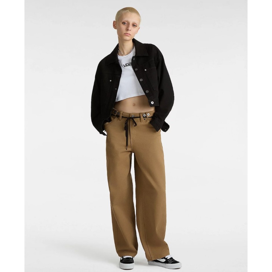 VANS FLYING V CREW CROP II VN000GFFWHT-WHT White