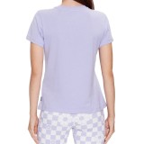 VANS WM FLYING V CREW TEE VN0A3UP4CIF-CIF Purple Image 0