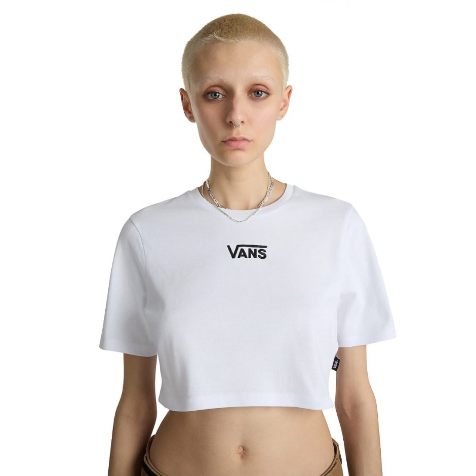 VANS FLYING V CREW CROP II VN000GFFWHT-WHT White