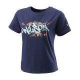 WILSON PARIS HOPE TECH TEE W WRA809301-PEACOAT Blue Image 
