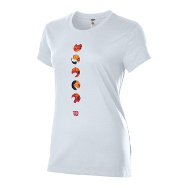 WILSON W TOKYO 2021 TECH TEE WRA811201-WH White