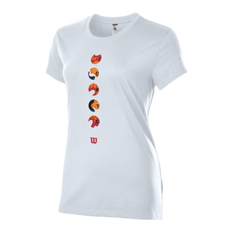 WILSON W TOKYO 2021 TECH TEE WRA811201-WH White