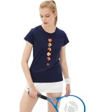 WILSON W TOKYO 2021 TECH TEE WRA811202-MARITIME BLUE Μπλε Εικόνα 