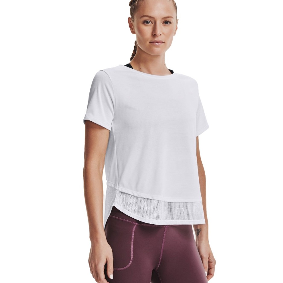 UNDER ARMOUR TECH VENT SS 1366129-100 White