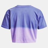 UNDER ARMOUR UA BRANDED DIP DYE CROP SS 1376750-495 Purple Image 3