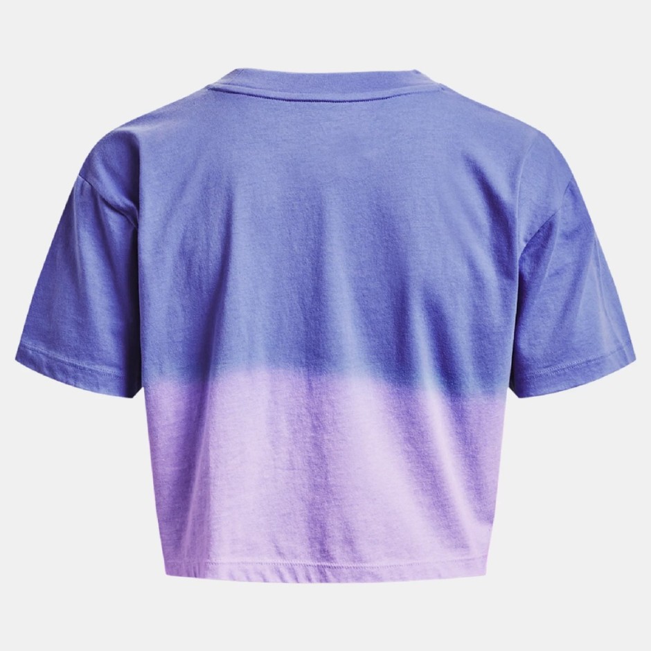 UNDER ARMOUR BRANDED DIP DYE CROP SHORT SLEEVE Μωβ