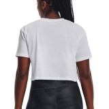 UNDER ARMOUR UA BRANDED LOGO CROP SS 1376751-100 White Image 0