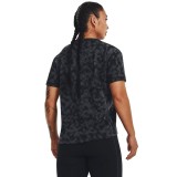 UNDER ARMOUR LOGO PRINTED HEAVYWEIGHT SHORT SLEEVE Μαύρο