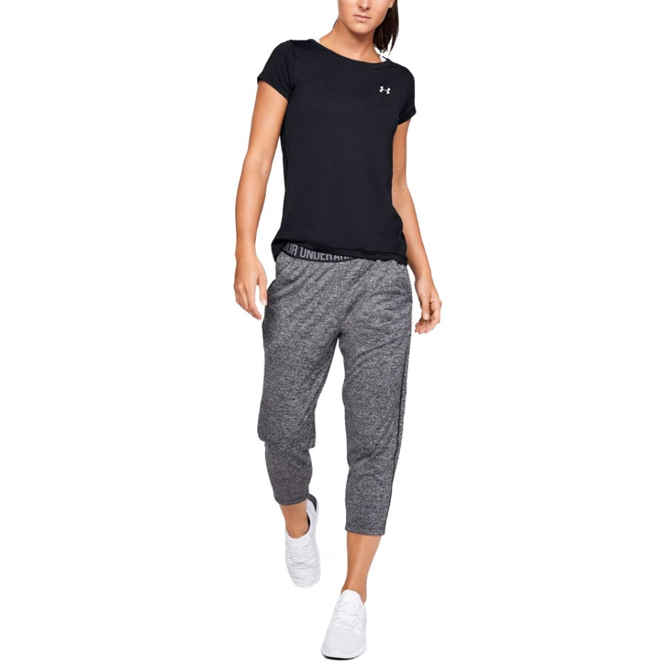 Under Armour HeatGear Armour Μαύρο - Γυναικεία Κοντομάνικη Μπλούζα Προπόνησης