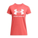 Γυναικεία Κοντομάνικη Μπλούζα Κόκκινη - Under Armour Sportstyle Graphic Εικόνα 1