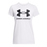 Γυναικεία Κοντομάνικη Μπλούζα Λευκή - Under Armour Sportstyle Graphic Εικόνα 1
