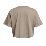 UNDER ARMOUR CAMPUS BOXY CROP SS 1383644-200 Beige Image 3