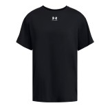 Γυναικεία Κοντομάνικη Μπλούζα Μαύρη - Under Armour Campus Oversize Εικόνα 1