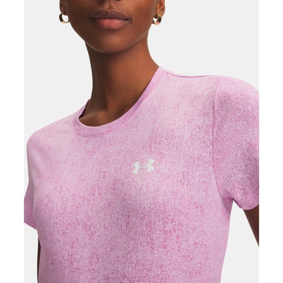 Γυναικεία Κοντομάνικη Μπλούζα Ροζ - Under Armour UA Tech Pixelate