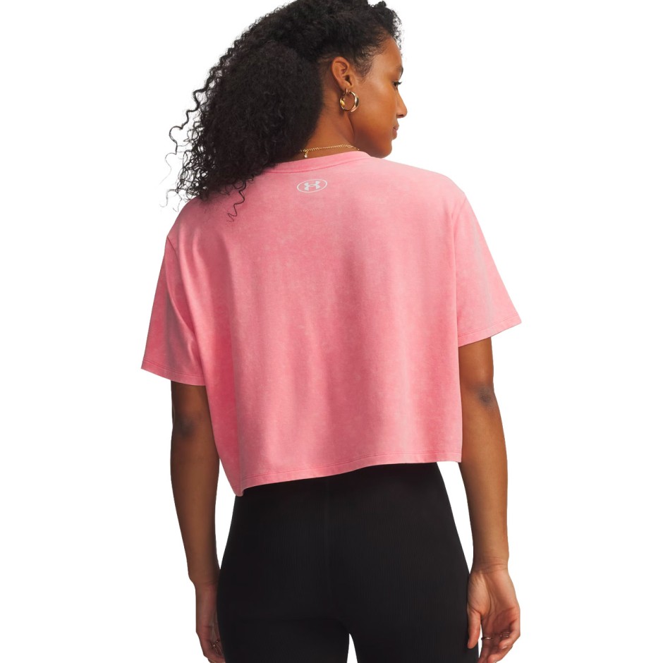 UNDER ARMOUR RIVAL BOXY TEE WASH 6011065-600 Fuchsia