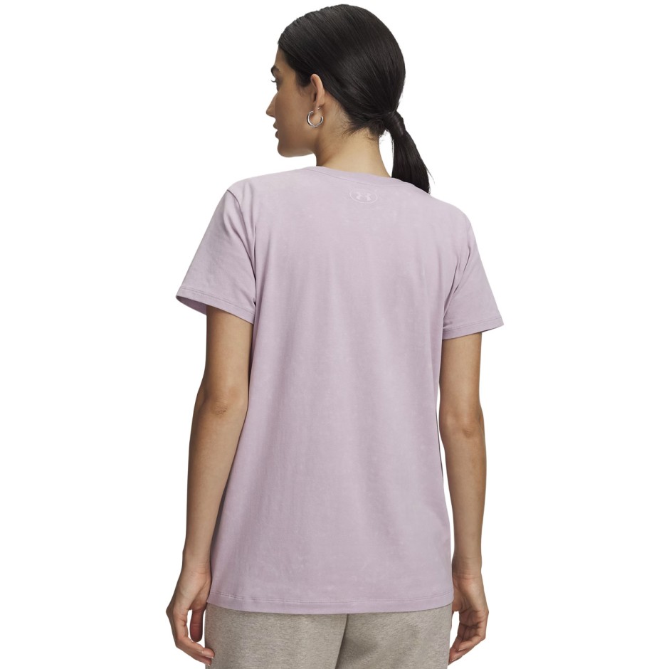Γυναικεία Κοντομάνικη Μπλούζα Ροζ - Under Armour Rival Cotton Wash