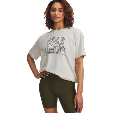 Γυναικεία Κοντομάνικη Μπλούζα Εκρού - Under Armour Rival Campus
