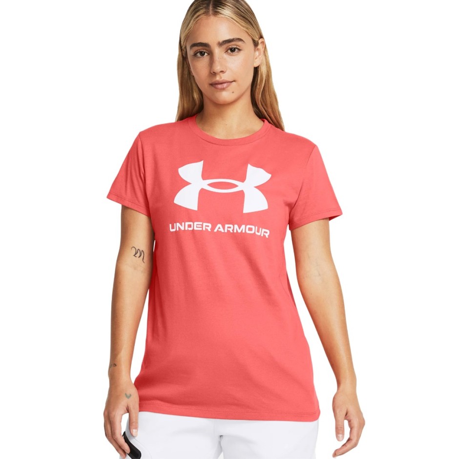 Γυναικεία Κοντομάνικη Μπλούζα Κόκκινη - Under Armour Sportstyle Graphic
