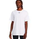 Γυναικεία Κοντομάνικη Μπλούζα Λευκή - Under Armour Campus Oversize Εικόνα 