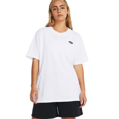 UNDER ARMOUR HW EMBROID PATCH BFOS SS 1383045-100 White