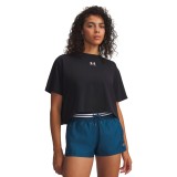 Γυναικεία Κοντομάνικη Μπλούζα Μαύρη - Under Armour Rival Boxy Εικόνα 