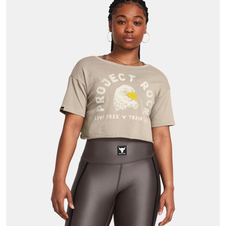 UNDER ARMOUR PJT RCK BALANCE GRAPHIC T 1383420-203 Beige