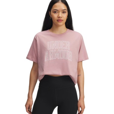 Γυναικεία Κοντομάνικη Μπλούζα Ροζ - Under Armour Rival Campus