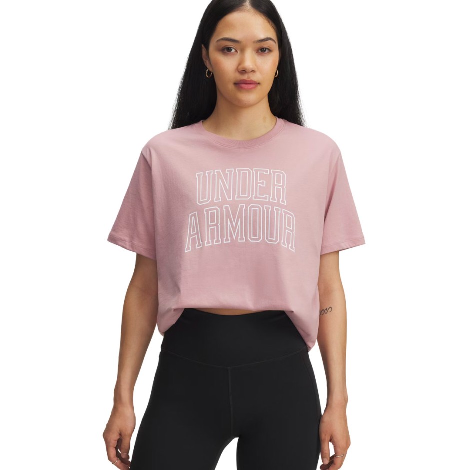 Γυναικεία Κοντομάνικη Μπλούζα Ροζ - Under Armour Rival Campus