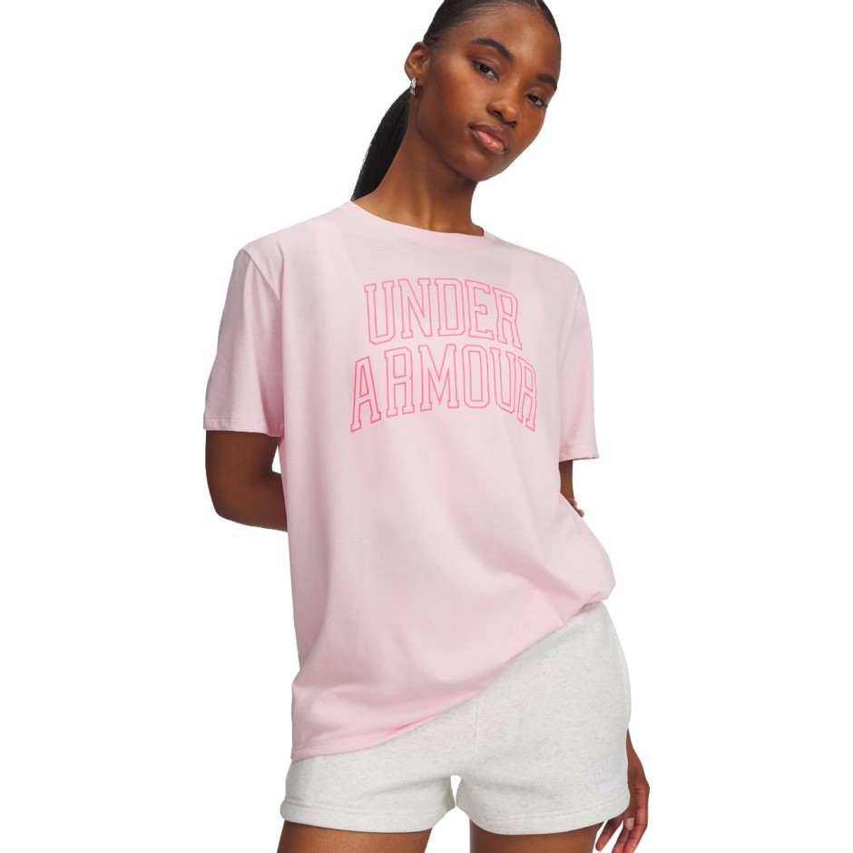UNDER ARMOUR RIVAL OS CAMPUS TEE 6007883-647 Pink