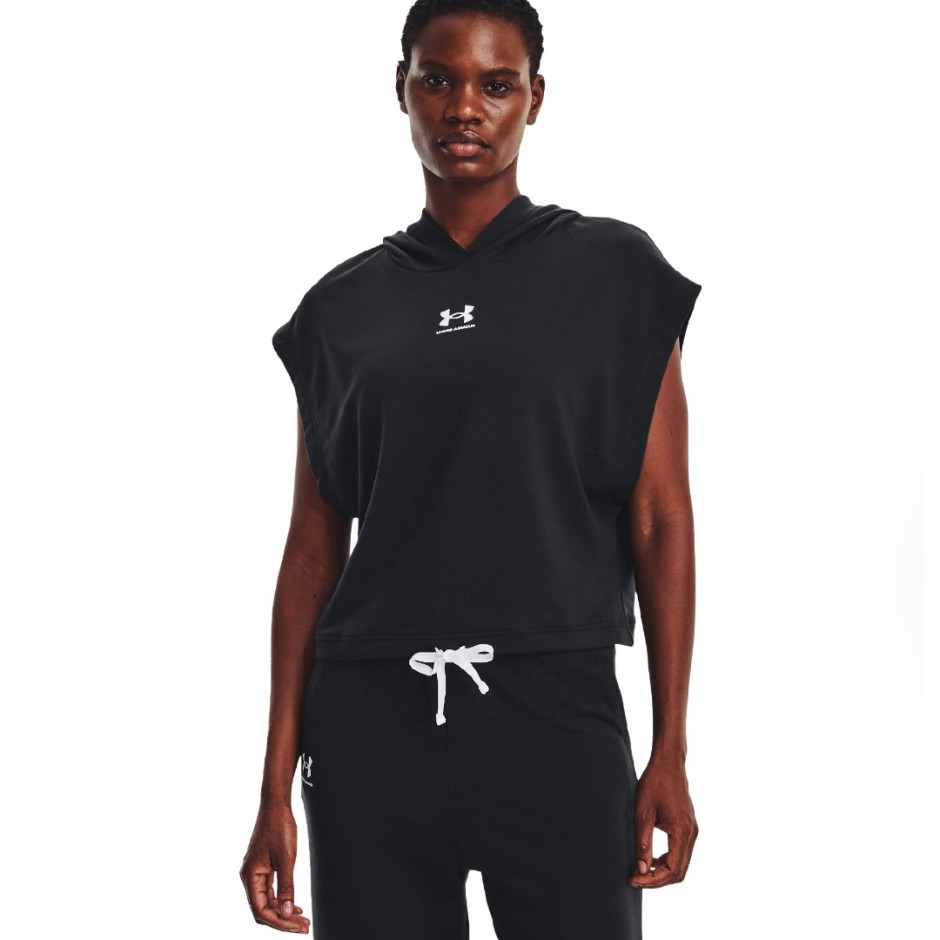 UNDER ARMOUR UA RIVAL TERRY SS HOODIE 1376997-001 Black