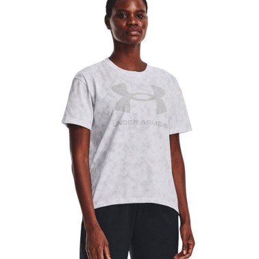 UNDER ARMOUR UA LOGO AOP HEAVYWEIGHT SS 1376742-100 White